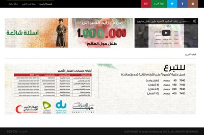 Charity website design
