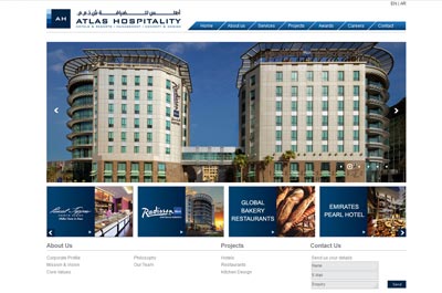 Hospitality website design